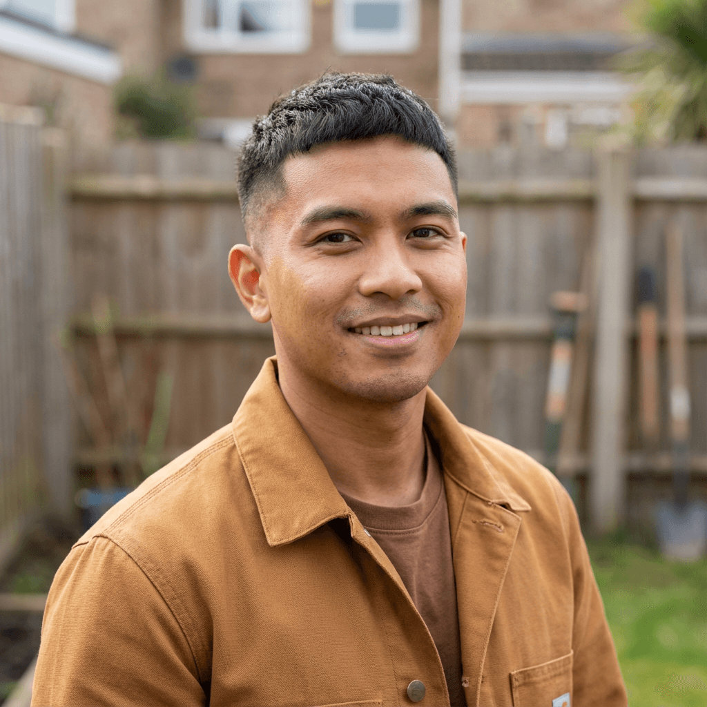 Male custom home builder in his late 40s, White, professional and confident demeanor